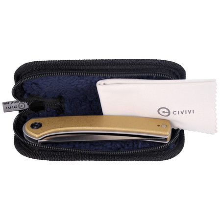 CIVIVI Knife Asticus Brass Stonewashed, Satin Finish (C2002E)