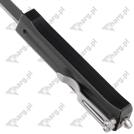 TacKnives TAKCOM Stinger DP Black Aluminum, DLC 154CM OTF automatic knife