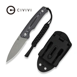 Nóż Civivi Altus Fixed Gray-Black G10, Gray Stonewashed 14C28N (C20076B-2)