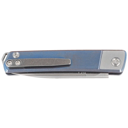 Nóż składany Medford Gentleman Jack Drop Point, Blue / Silver Titanium, Std HW/Clip, Tumbled S45VN (MK2114TD-37A2-TSCS-Q4)