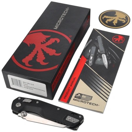 Microtech MSI Ram-Lok Mini S/E Knife Black Fluted Aluminium, Stonewashed P/S M390MK by Tony Marfione (210M-11FL)