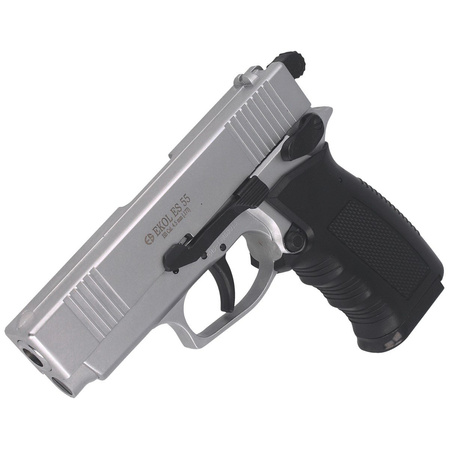Zestaw pistolet wiatrówka Voltran Ekol ES 55 White 4.5 mm, 1500 BBs, 10 kapsuł, tarcze