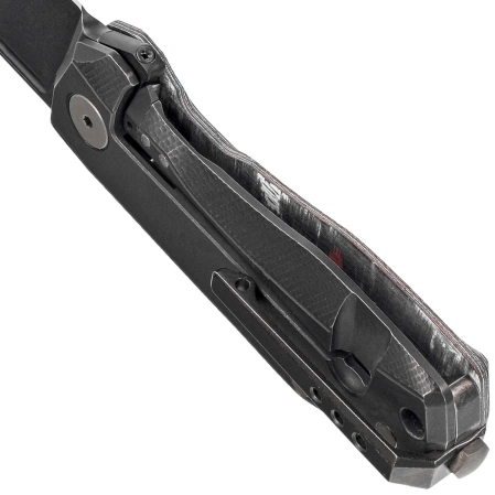 LionSteel Nano Knife Nebula Fat Carbon, Old Black MagnaCut (NA01 NB)