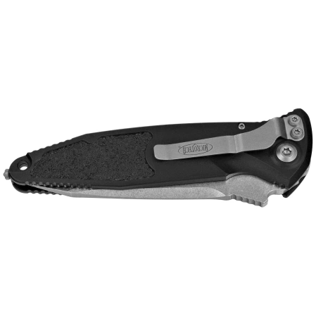 Microtech Socom Elite Auto T/E Automatic Knife Black Aluminum, Stonewashed M390 by Tony Marfione (161A-10)