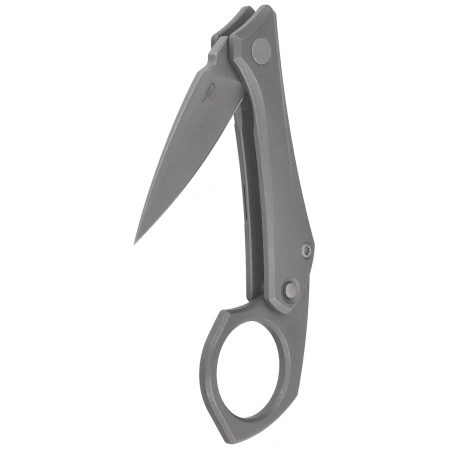 Nóż składany Bestech Duci Dark Gray Titanium, Dark Bead Blasted Stonewashed CPM 20CV by Ostap Hel (BT2605B)