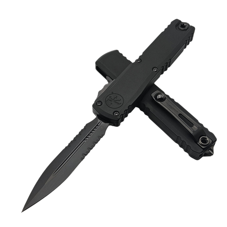 Nóż automatyczny OTF Microtech Ultratech Gen III ZBP D/E Signature Shadow DLC Aluminium, Shadow DLC P/S M390MK by Tony Marfione (1122-2DLCTSH)