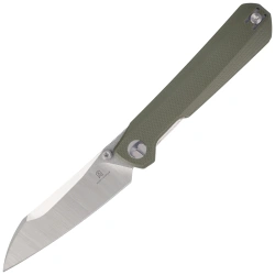 Bestechman Curvee Knife Green G10, Stonewashed/Satin AEB-L by Ostap Hel (BMK20B)