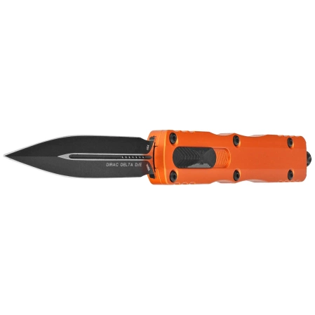 Nóż automatyczny OTF Microtech Dirac Delta D/E Orange Aluminium, Black by Tony Marfione (227-1OR)