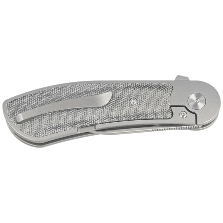 Bestech Vestige Knife Grey Titanium/Black Micarta, Satin MagnaCut by Justin Lundquist (BT2411A)