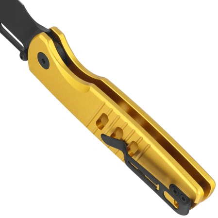 Nóż składany Bestechman Vector Gold Aluminium, Black PVD D2 (BMK15E)
