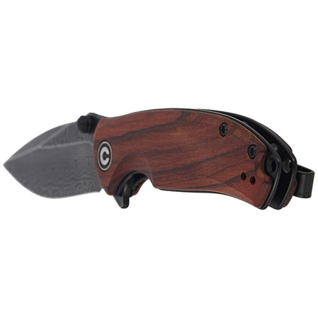 Nóż składany CIVIVI Pintail Cuibourtia Wood, Black Damascus (C2020DS-2)