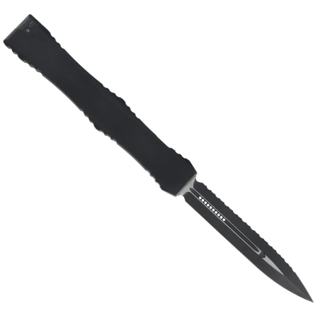 Nóż automatyczny OTF Microtech Nemesis IV D/E Marfione Select Black Aluminium, Black DLC F/S M390MK by Tony Marfione (1152-3DLCTMS1)