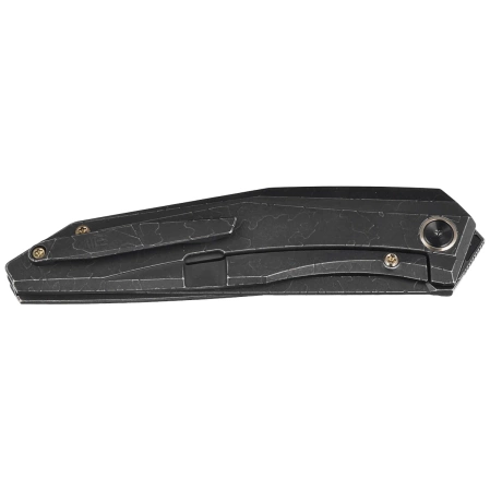 WE Knife Cybernetic LE No 201/205 Black Etching Pattern Titanium, Black Stonewashed CPM 20CV (WE22033-4)