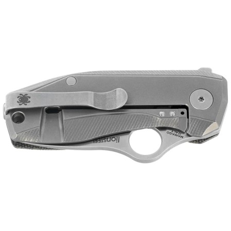 Nóż składany Spyderco SpyNano Flash Batch Green Canvas Micarta/Titanium, Satin M398 (C268MTIP)