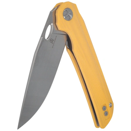Bestechman Smuga Knife Yellow G10, Satin AEB-L by Kombou (BMK22B)