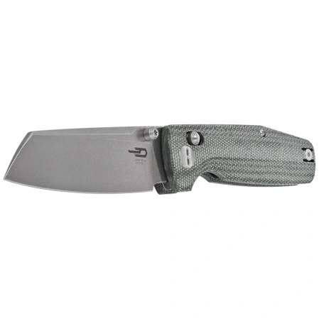 Bestech Slasher Green Micarta, Stonewashed D2 Knife (BG56B-1)