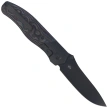 KB Kubey Velvet Snake Knife Black DLC Titanium / Damtanium Camo Carbon, Black DLC M390 by Bastard Knives (KB266D)
