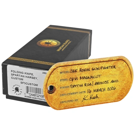 Nóż składany Spartan-Ronin Harsey Folder ''Gun Fighter'' Titanium, Stonewashed MagnaCut