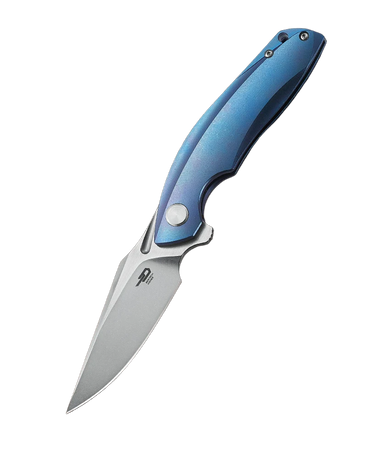 Bestech Ghost Knife Blue Titanium, Stonewashed / Satin CPM S35VN (BT1905B)