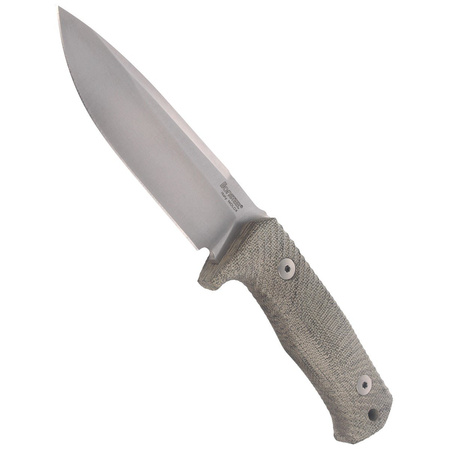 LionSteel Tactical Knife Green Canvas Micarta, Satin Niolox by Molletta (T5 CVG)