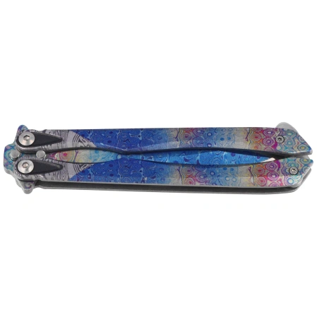 Martinez Albainox Balisong Knife 3D Rainbow Steel, 3D Rainbow 3Cr13Mov (02257)
