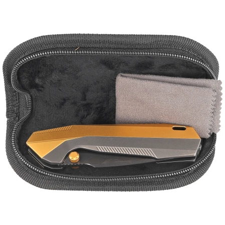 Nóż składany Remette RT-WK1-C Golden/Charcoal Grey/DLC Titanium, DLC M390