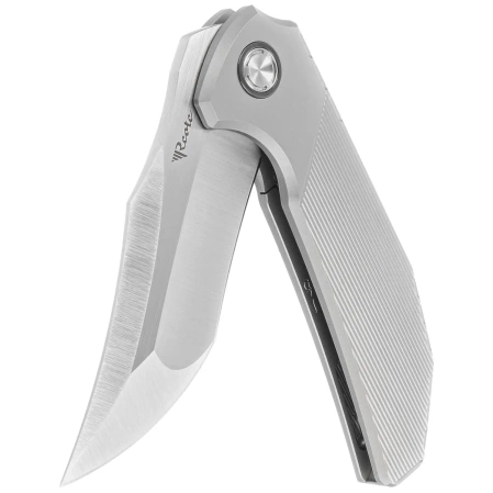 Reate Knife Tiger Stripe Patterns Titanium, Belt Satin M390 by Alvin Lee (TG TSP.SAT)