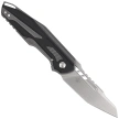 Kizer Zero Knife Gray Titanium / Black Aluminium, Hand Brushed S45VN by Maciej Torbe (Ki3664A2)