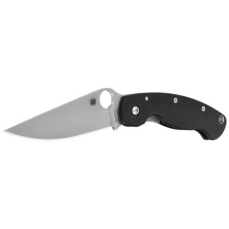Spyderco Military Knife Black G10, Satin CPM S30V by Sal Glesser (C36GPE)