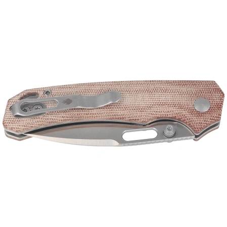 Kizer Outposter Knife Brown Norplex UltreX Micarta, Satin Nitro-V (V3802BDA1)