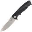Bestech Grampus Knife Black G10, Stonewashed/Satin D2 (BG02A)