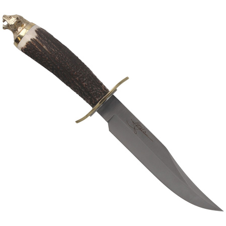 Muela Knife Big Five Deer Stag, Satin 1.4116 Gift Box (LEOPARD-16BF)