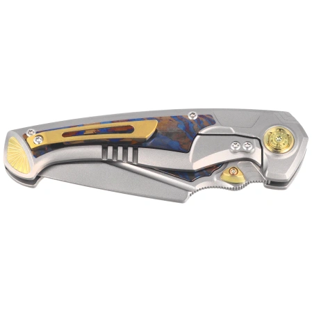 Nóż składany Remette Scepter Gray Titanium/Timascus, Pearlescent Surface M390 (SCPT-A)