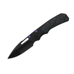 Kizer Durandal Knife Black Aluminum / Dark Matter Fat Carbon, Black PVD S35VN by Gabor Hajagos (K3765BD1)