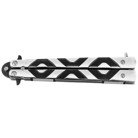 Nóż motylkowy Third Decor Habitat Balisong Grey/Black Aluminium, Black 420 (12313)