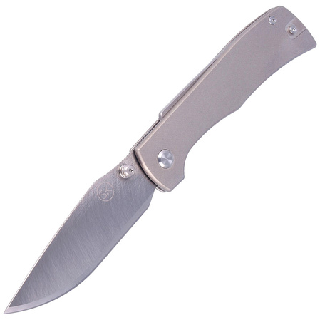 Nóż składany Sandrin Knives Monza Titanium, Raw Finish (SK-SK5)