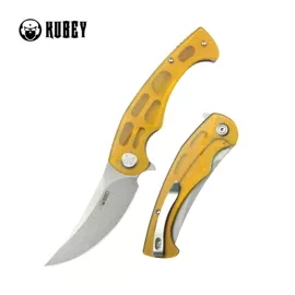 Nóż składany Kubey Scimitar Ultem, Bead Blasted AUS-10 (KU173A)