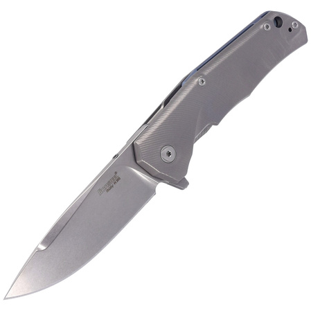 LionSteel T.R.E. Knife Grey Titanium/Blue Ti, Stonewashed M390 by Molletta (TRE BL)