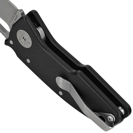 Demko Nano-Shark SF Knife Black G10, Stonewashed CPM 20CV by Andrew Demko (NANO-20CV-Black G10)