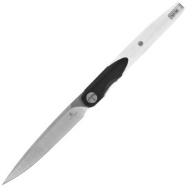 Bestechman Lanza Black/White G10, Satin/Stonewashed 14C28N by Grzegorz Grabarski (BMK14A)