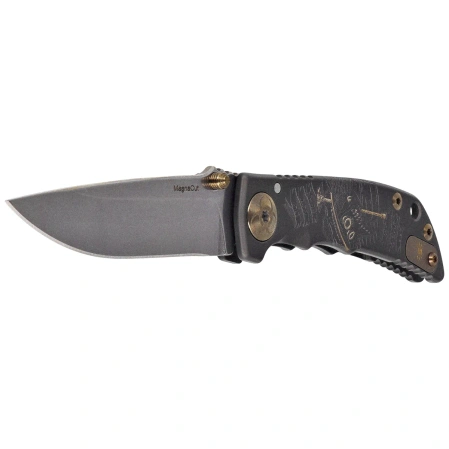 Nóż składany Spartan Blades Harsey Folder 3.25 ''Plague Doctor'' Black PVD Titanium, Stonewashed MagnaCut by William W. Harsey (SF10 PDBK SW)
