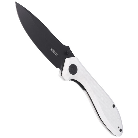 Nóż składany Kubey Ruckus Ivory G10, Dark Stonewashed AUS-10 by Sherif Manganas (KU314D)