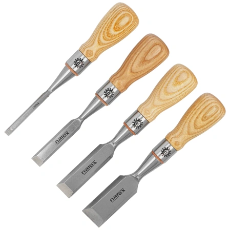Narex Richter set of 4 bevel eddge butt chisels 1/4'', 1/2'', 3/4'', 1'' (853800)