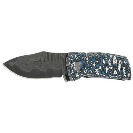 Maserin Power 502/DM Knife Frost Fat Carbon, MagnaCut Damascus by Sergio Consoli
