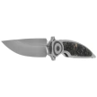 Nóż składany Rike Knife Viper 2 Gray Titanium / Gold Carbon Fiber, Satin M398 by Richard Wu (RK-Viper 2-A P/GCF)