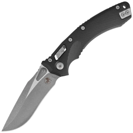 Microtech Amphibian Ram-Lok S/E Knife Black Fluted Aluminum , Apocalyptic M390MK by Tony Marfione (137RL-10APFL)