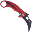 LionSteel L.E.One Knife Red Aluminum, Chemical Black MagnaCut by Emerson Design (LE1 A RB)