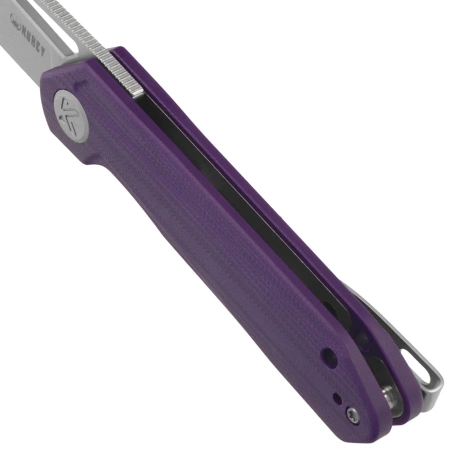 Nóż składany Kubey Royal Purple G10, Stonewashed 14C28N by Colin Maisonpierre (KU321U)