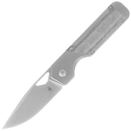 Nóż składany Kizer Militaw Gray Titanium / Black Micarta, Stonewashed S35VN by Jonathan Styles (Ki3634A1)