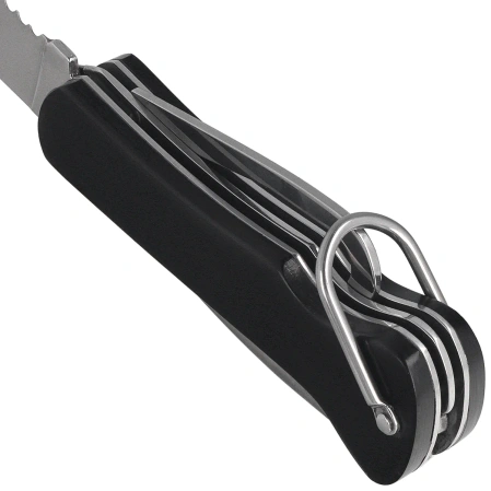 Nóż składany żeglarski Third Decor Habitat N203 Ebony Wood, Polished 440 (TK-N203)